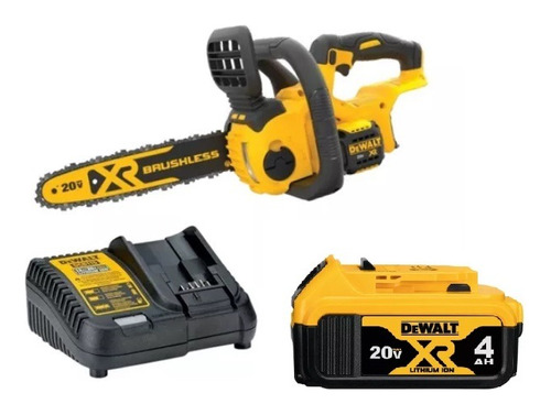 Kit Motosierra Dewalt Dccs620b + Bateria 4.0 Ah + Cargador 