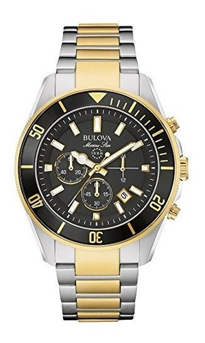 Bulova 98b249 Marine Star Reloj De Dos Tonos De Acero Inoxid