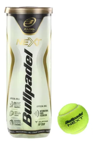 Tubo Pelotas Padel X3 Next Maxima Velocidad | Bullpadel Color Amarillo