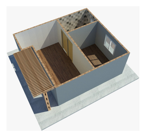 Vivienda Pre Fabricada Estilo Minimalista 1 Dor 30 M2