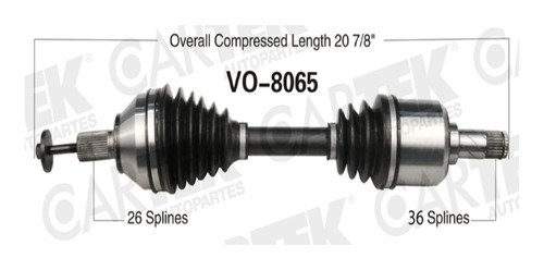 Flecha Delantera Izquierda Volvo V50 05-07 Completa Ck