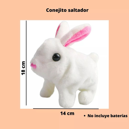 4 Conejitos Liebre Saltarín Con Movimiento Regalo Tierno