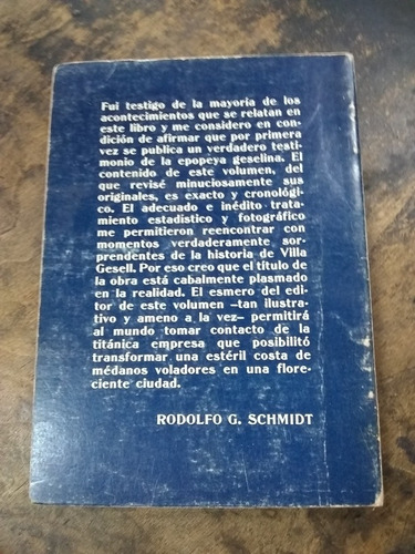 La Historia De Villa Gesell. Omar Masor (1985/211 Pág.). (Usado)