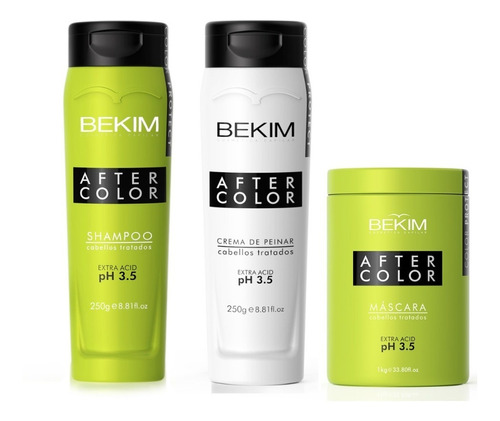 Bekim Color Shampoo Acido X250gr Crema Peinar + Mascara 1kg