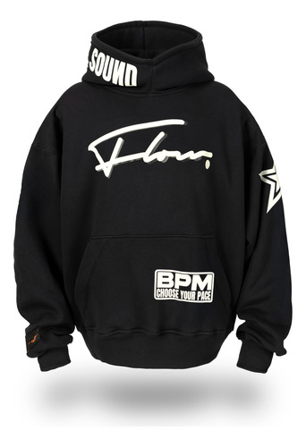 Buzo Hoodie Oversize Charlie & Thomy Mod. M.m.d Algodón