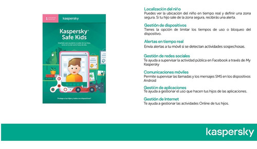 Licencia Kaspersky Safe Kids 1 Usuario 1 Año Entrega Digital