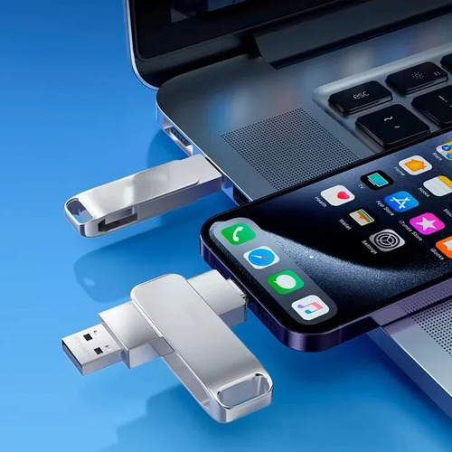 Unidad Flash Usb 3.0 2 En 1 De 128 Gb Con Memorias Tipo C