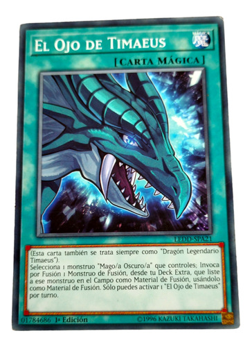 Yugioh! Ojo De Timaeus Común Español (the Eye Of Timaeus)