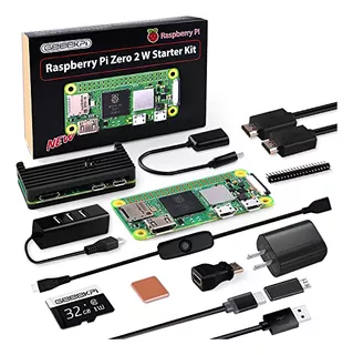 Kit De Inicio Geeekpi Raspberry Pi Zero De 2 W, Con Rpi Zero