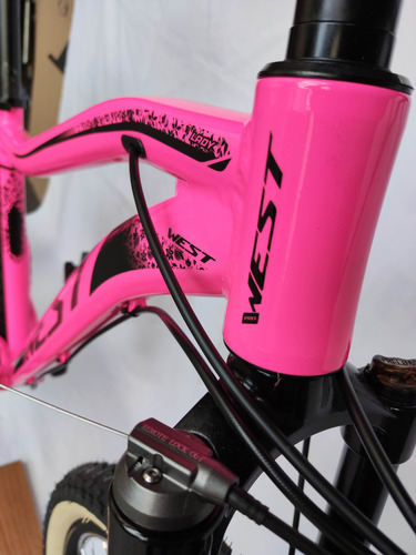 Bicicleta Aro 29 Prowest Lady 1x9v Hid Com Trava Guidão Cor Rosa-chiclete Tamanho do quadro 17