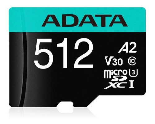 Memoria Micro Sd 512gb Clase 10 100mb/s Adata Pro Uhs-i3