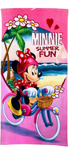Minnie Mouse Disney Vestido Rosa Y Monedero Flores Dulce  El