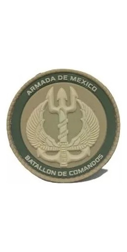 Insignia De Pvc Batallón De Comandos Marina Café