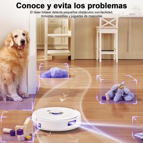 Robot Aspirador Y Trapeador Limpieza Manos Libres Blanco