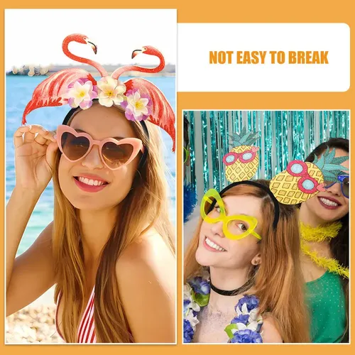 Widmann Diadema De Palmeras Con Purpurina Para Adultos – Accesorio Hawaiano Para Fiestas Tropicales, Carnaval Y Despedidas De Soltera