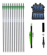Comprar E5e10 12 Flechas De Carbono De 31 Pulgadas Para Arco Compues