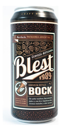 Cerveza Blest Bock Lata X 473cc