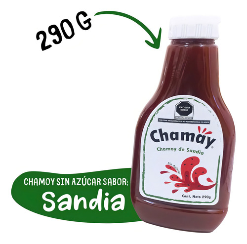 Chamoy Sin Azúcar Con Stevia 290g Sandía, Mango O Jamaica