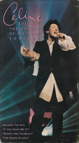 Celine Dion The Colour Of My Love Concert Vhs Original