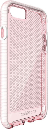 Tech21 Evo Check Carcasa iPhone 7 Light Rose/white