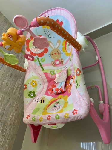 Imagen 2 de 6 de Silla Mecedora Con Vibración Fisher Price Usada