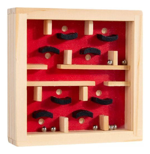 6 Juego De Mesa De Laberinto De Madera Montessori, Juguete