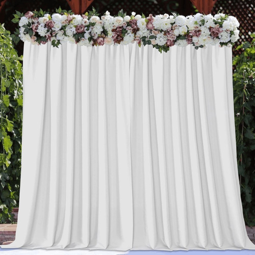 Joydeco Cortinas De Fondo Blancas Para Fiestas De Boda, Cort