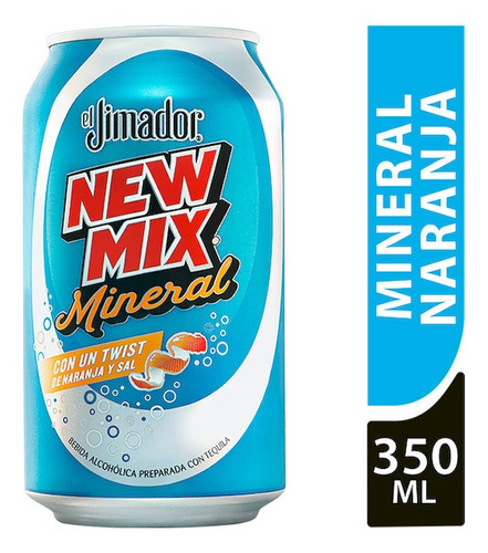 New Mix Cooler Mineral Sabor Naranja