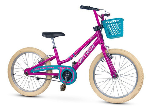 Bicicleta Nathor 20 Lovely Rosa Infantil 5 A 8 Anos Menina