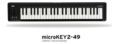 Controlador de teclado Korg Microkey2 49 Bk Bk
