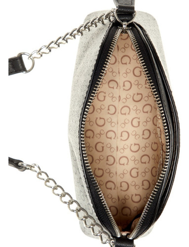 Bolsa Guess Factory 793414 Acabado De Los Herrajes Niquel Color Negro Color De La Correa De Hombro Negro Diseño De La Tela Liso