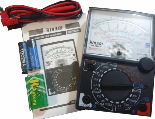 Imagem 3 de 4 de Multímetro Analógico Multiteste Hikari Hm202a+ Com Bip