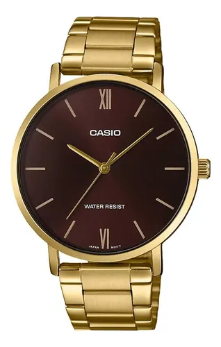 Casio Mtp-vt01g-5b Reloj Analógico De 3 Manecillas Con Esfer