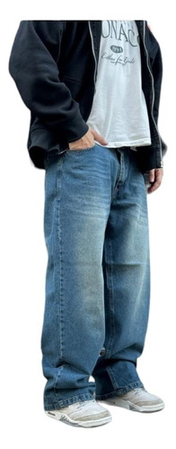 Pantalón Jean Mom Baggy Hombre Talles Grandes