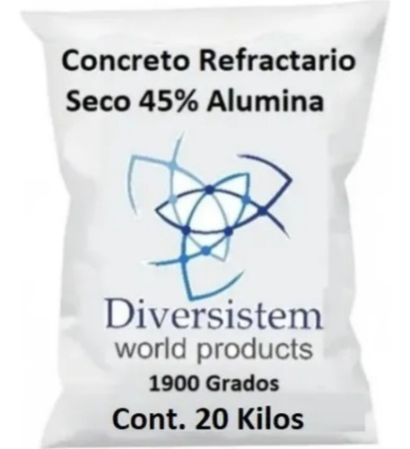 Concreto Refractario Tr44  Clase C  Fraguas 1350°c 20 Kilos