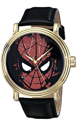 Reloj Negro W001769 Spider-man Analógico De Cuarzo De Los Ho