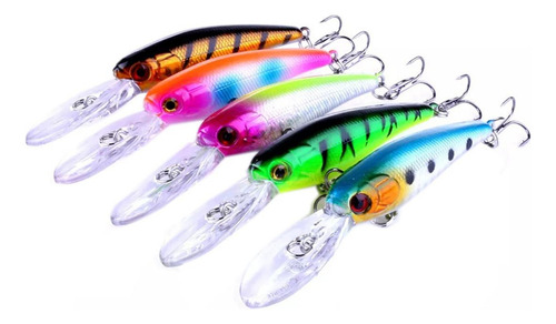 Carnada De Pesca En Plástico Abc, Mxfck-002, 2pzas, 8cm, Col