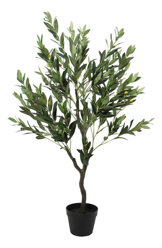 Olivo Artificial 125 Cm Con Maceta