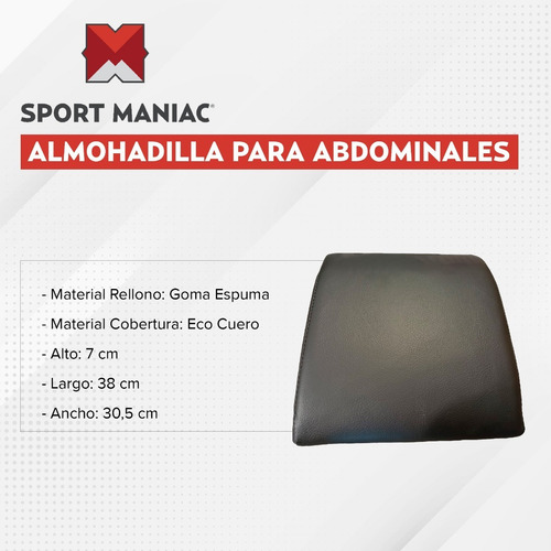 Imagen 2 de 3 de Ab Mat Almohadilla Para Abdominales Apoyo Lumbar Cross