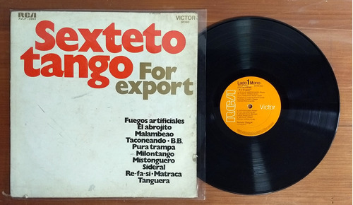 Sexteto Tango For Export Disco Lp Vinilo