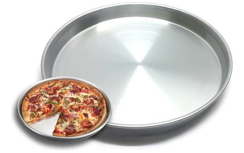 Juego Set X 10 Pizzera Molde Pizza Aluminio Real 24 Cm