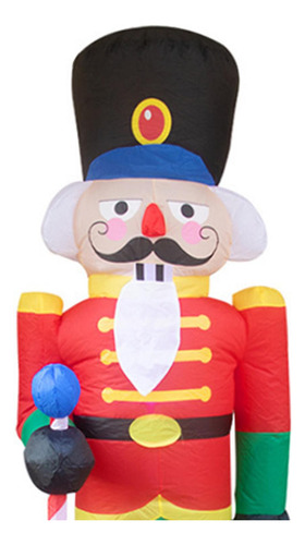 Fiesta De Navidad Inflable Con Cascanueces De 8 Pies