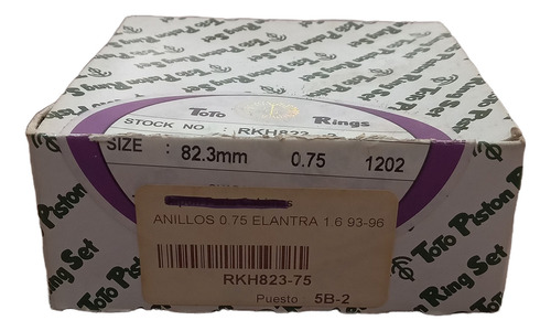 Anillos Toto 030 0.75 Hyundai Elantra 1.6 93-96