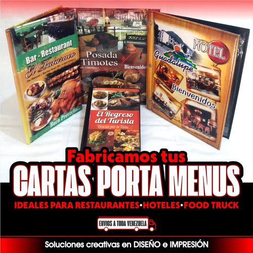 Cartas Portamenus / Portacuentas Personalizados / ¡compraya!