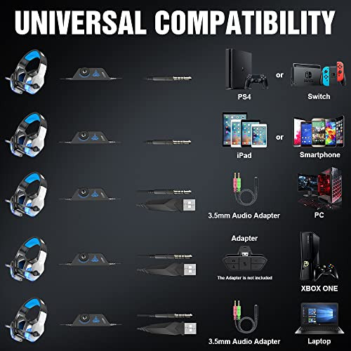 Auriculares Gaming Bengoo V-4 Con Micrófono Y Cancelación