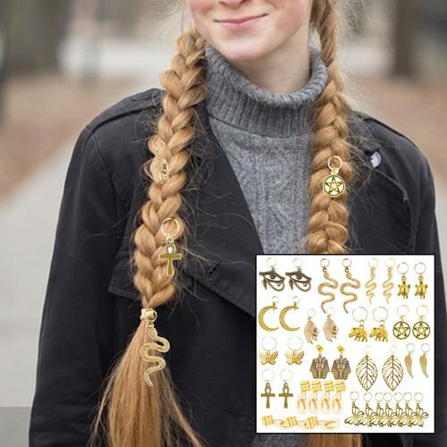 Juego De 40 Uds. Colgante De Joyería Diy Dreadlocks Dijes