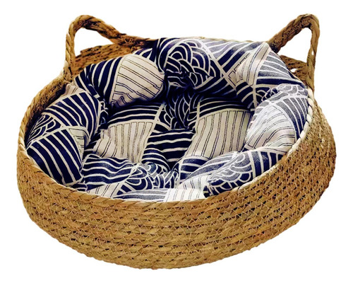 Cesta Para Cama De Gato, Rascador Almohada L 43x43x14cm