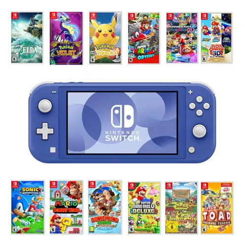 Nintendo Switch Lite Novo - 50 Jogos Digitais - Zelda Tears Nintendo Switch Lite Novo - 50 Jogos Digitais - Zelda Tears