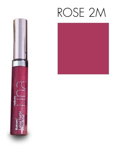 Labial Matte Intransferible Tono Rose 2m Natura Una Original
