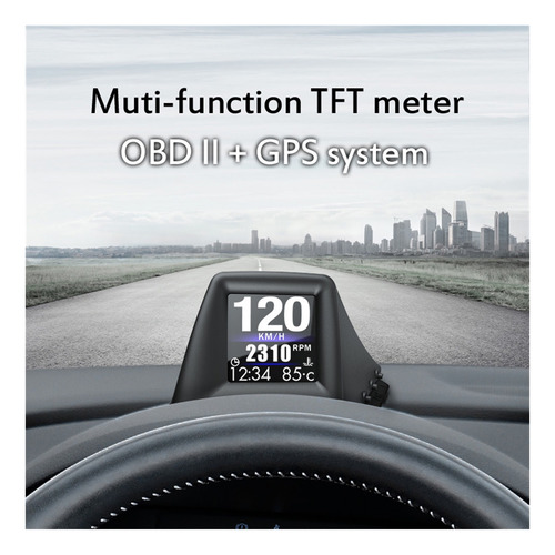 Hud Obd2 + Gps Computadora A Bordo Rpm Turbo Presión Aceite